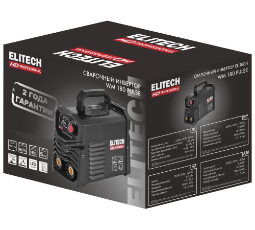 Сварочный инвертор ELITECH HD WM 180 PULSE