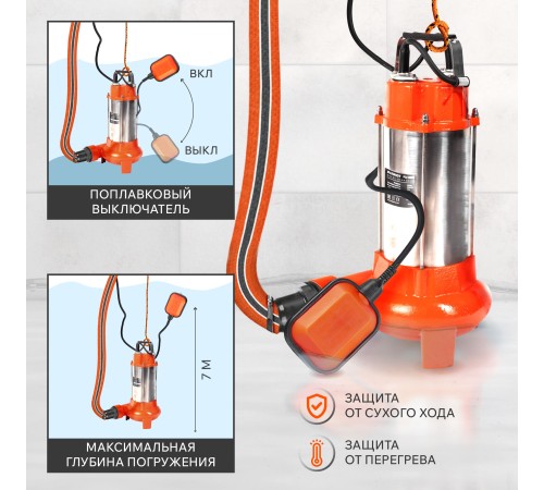 Дренажный насос Patriot FQ1200N