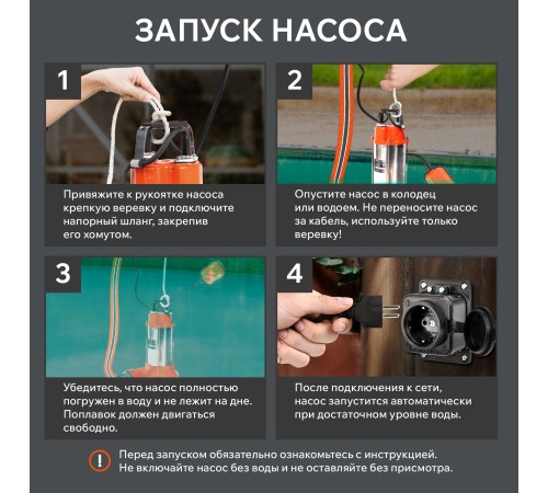 Дренажный насос Patriot FQ1200N