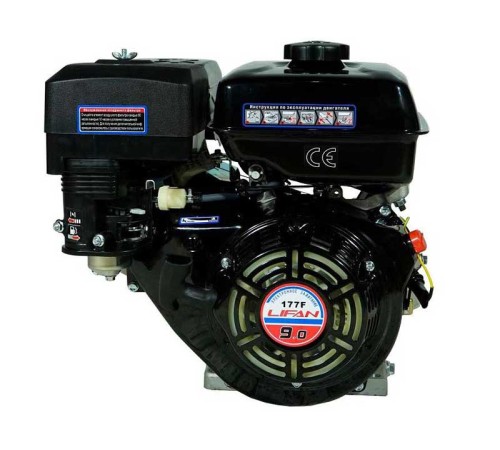 Двигатель бензиновый  Lifan 177F (вал 25 мм, 90x90) 9 л.с.