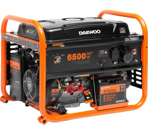 Генератор бензиновый, газовый Daewoo Power GDA 7500DFE
