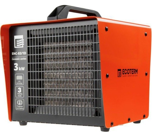 Тепловая пушка электрическая Ecoterm EHC-03/1D