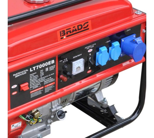 Генератор бензиновый Brado LT7000ЕВ
