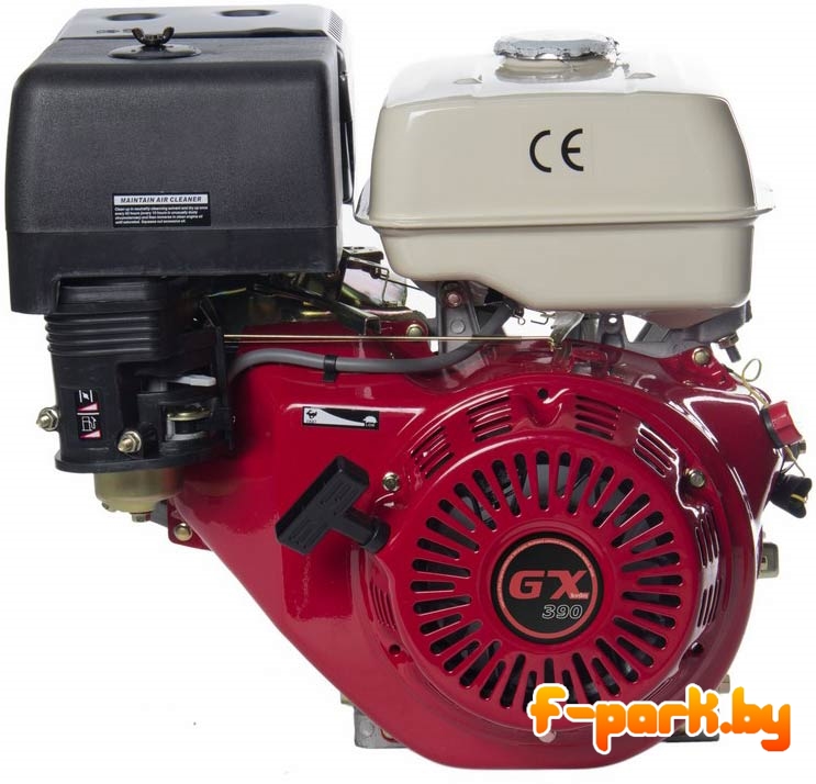 Бензиновый двигатель ZigZag GX 390 E (SR188F-P-D)(389 см3, без аккум., гориз.цилиндр. вал д.25 мм, под шпонку)