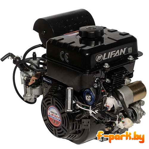 Двигатель бензиновый Lifan GS212E (вал 20 мм) 13 л.с. 7 А