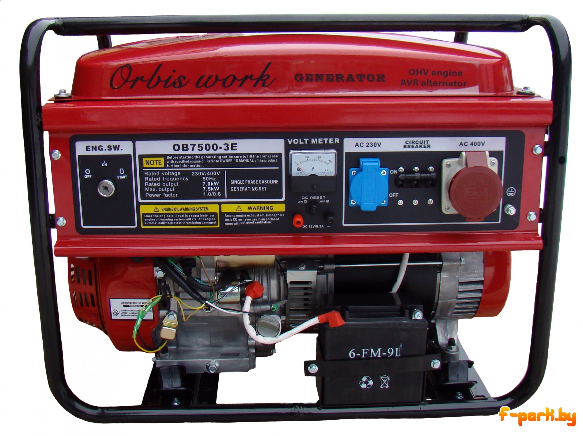 Генератор бензиновый ORBIS OB 7500-3Е
